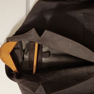 Leather sports jacket